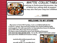 Tablet Screenshot of mattelcollectables.com